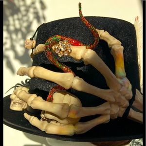 Halloween Goth TOPHAT Mardi Gras masquerade costume Original Theater quality